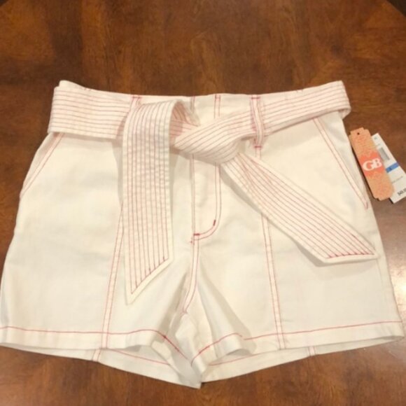 Gianni Bini High Waisted Belted Shorts Size 9 NWT - Picture 1 of 5